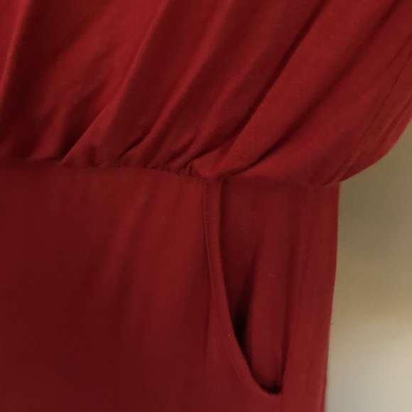 Audrey Dress T-shirt top Bodycon skirt in Red - Picture 4 of 6